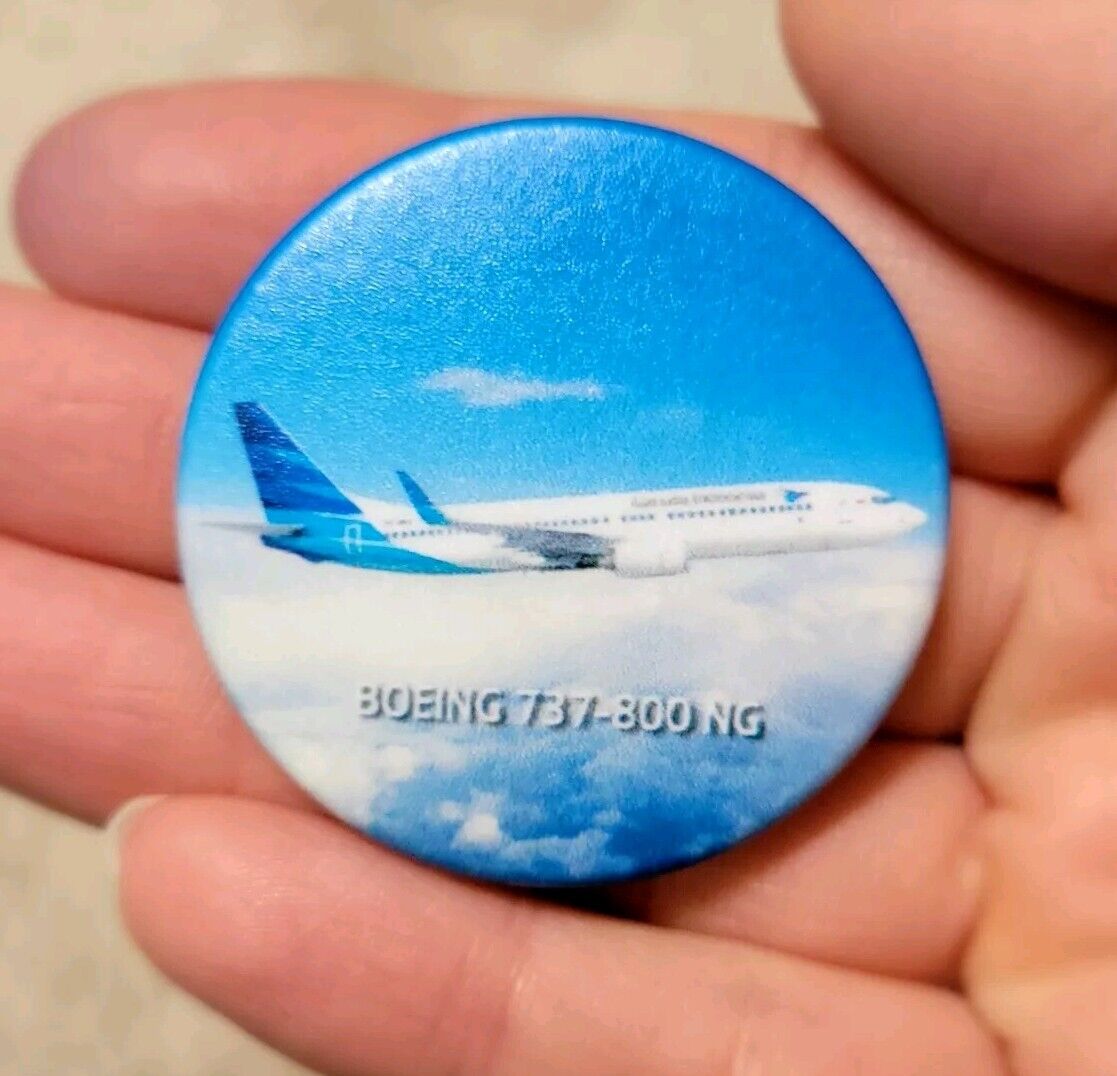Boeing Airlines 787-800 NG Airplane Plastic Pinholic Lapel Pin