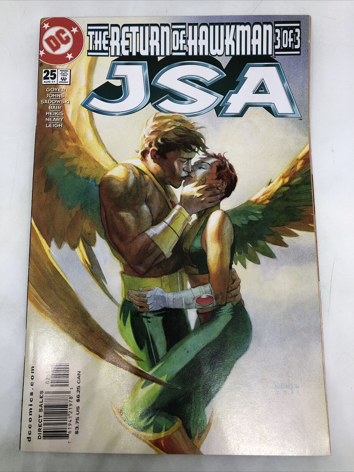 Comic Book DC JSA # 25 The Return of Hawkman 3 of 3