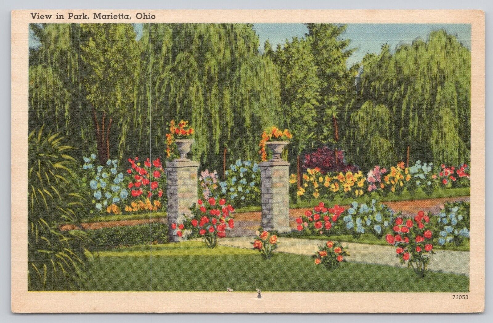 Postcard Park Marietta Ohio