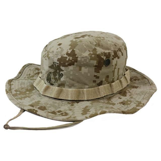 MARINE CORPS ISSUE BOONIE HAT DIGITAL DESERT CAMOUFLAGE LARGE 7 1/2 USA MADE