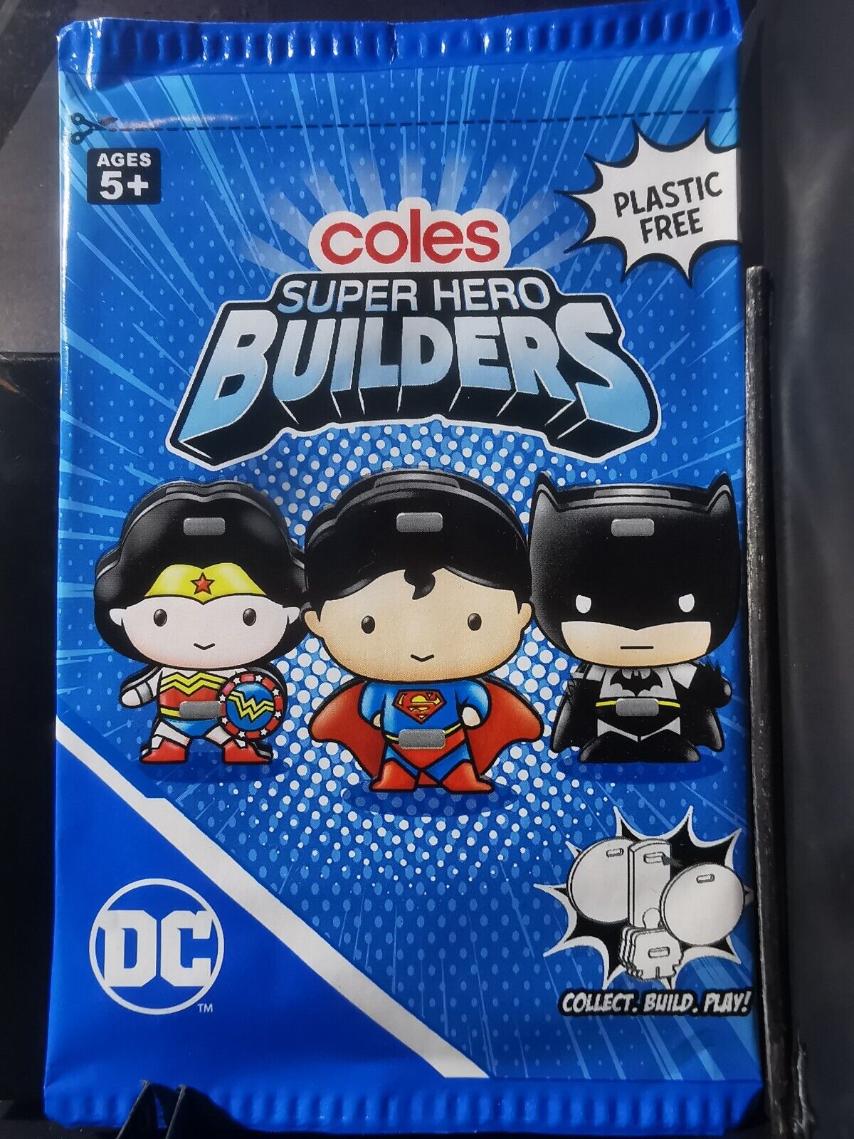 Coles Super Hero Builders Sealed Unopened Pack
