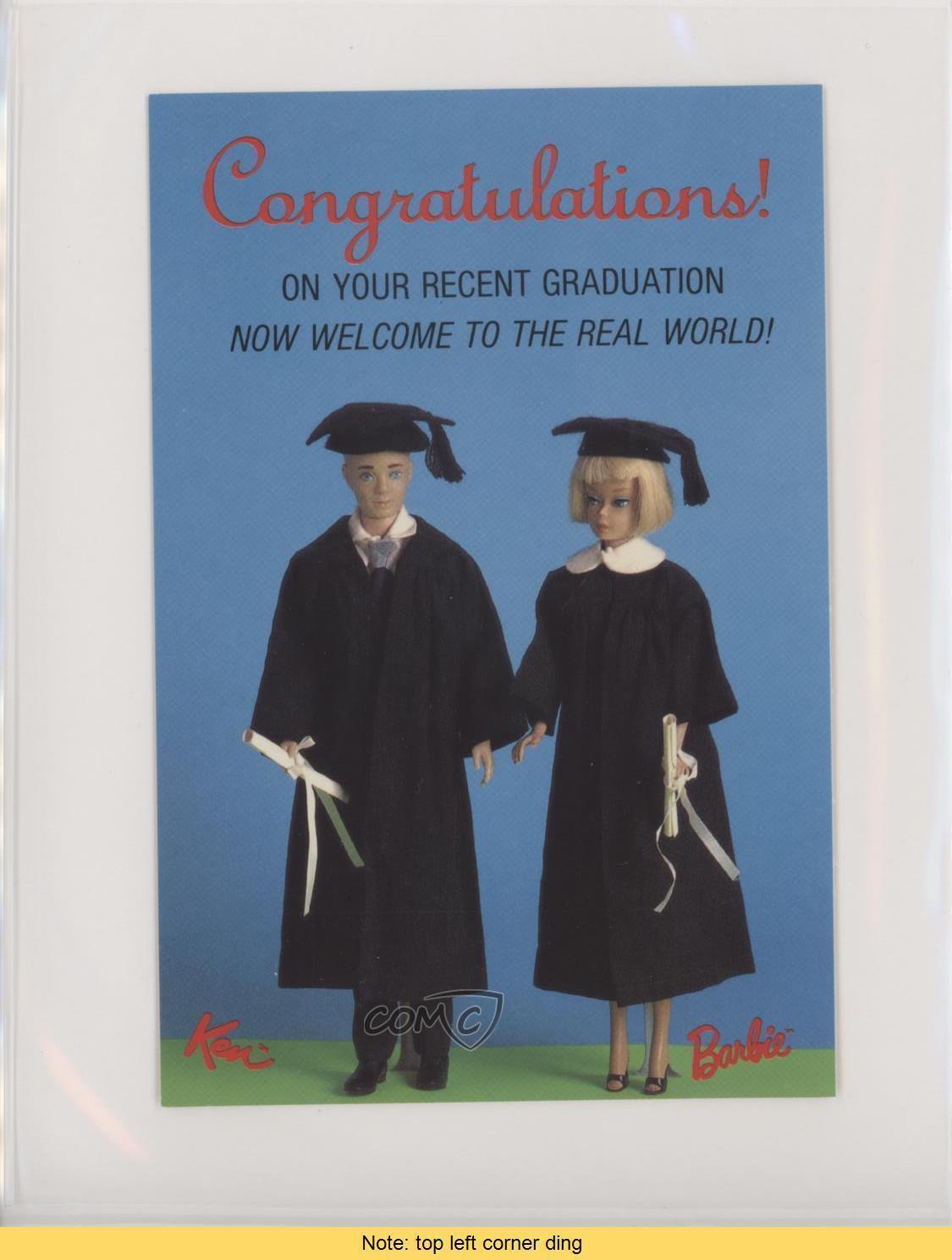 1989 American Postcard Co Nostalgic Barbie Congratulations #1326 READ 0q3