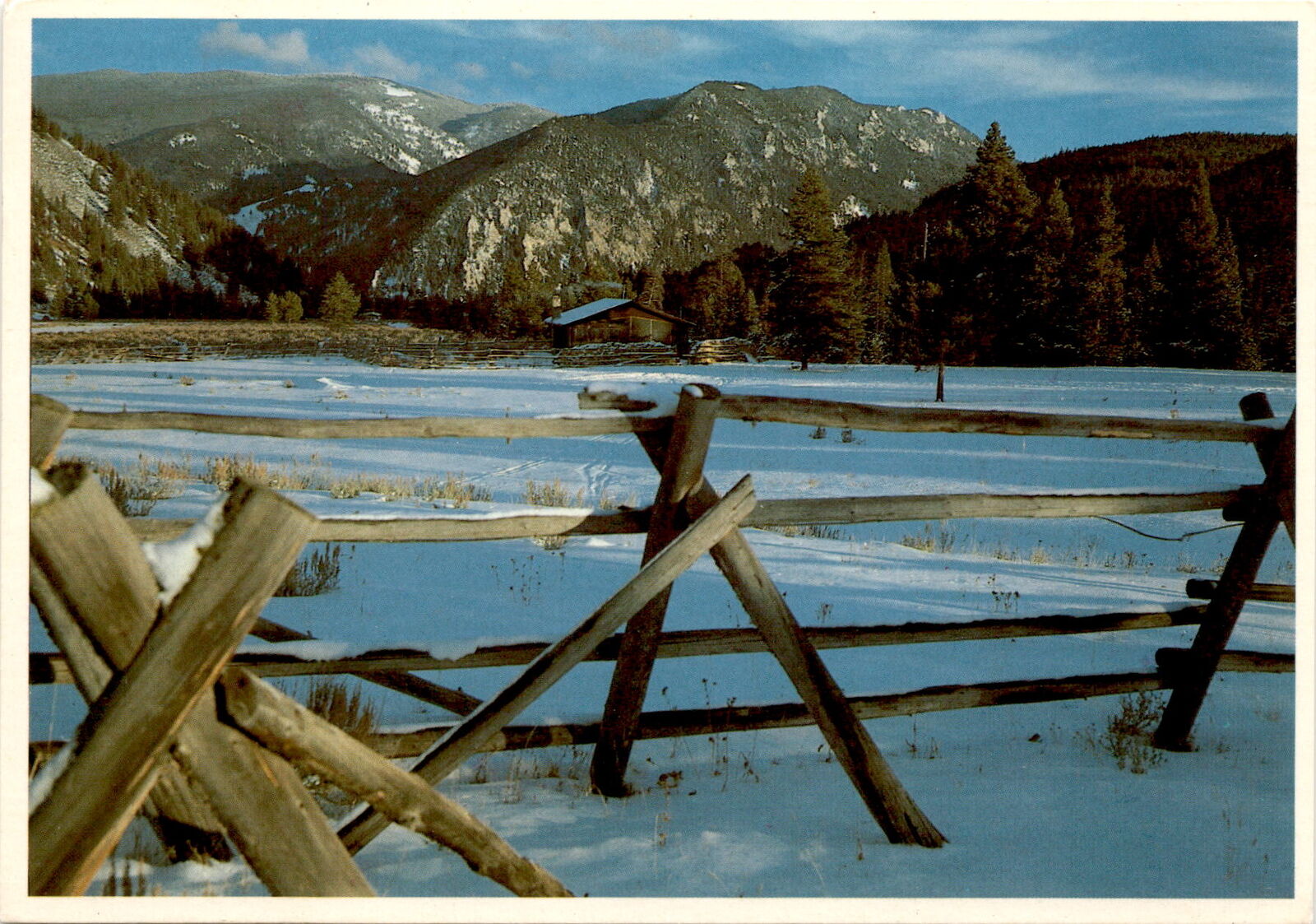 Montana, Big Sky Country, picturesque mountains, vast prairies, Postcard