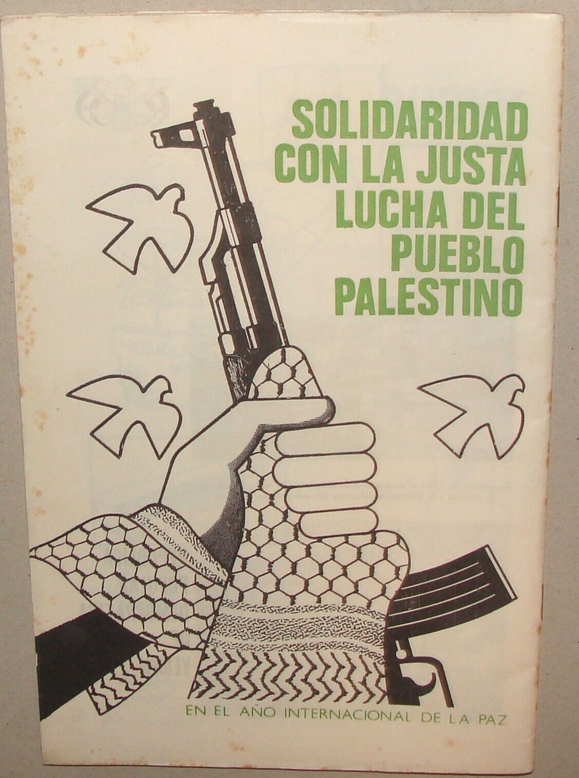 1986 CUBA Booklet Arab Spanish Communist Pro Palestine Arabic Muslim Anti Israel