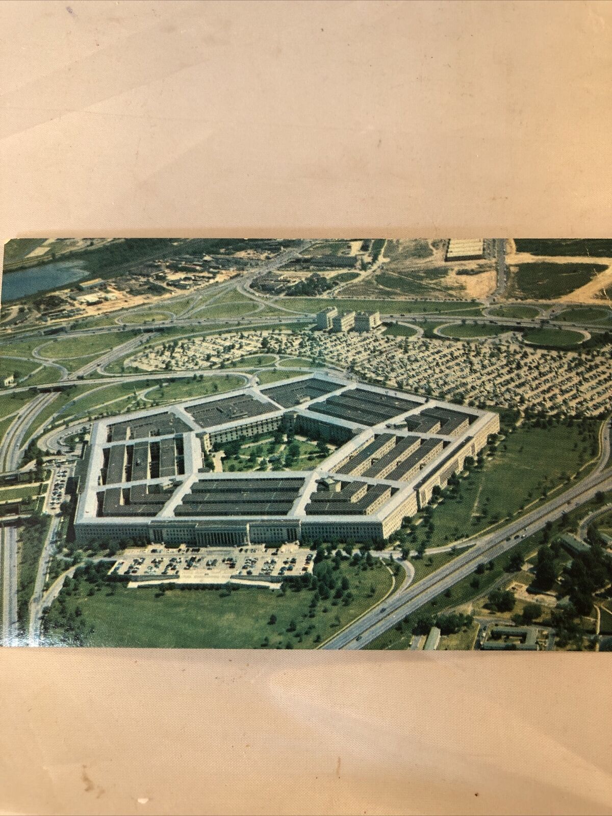 Pentagon Postcard Vintage Postcard Arlington Virginia Arial View