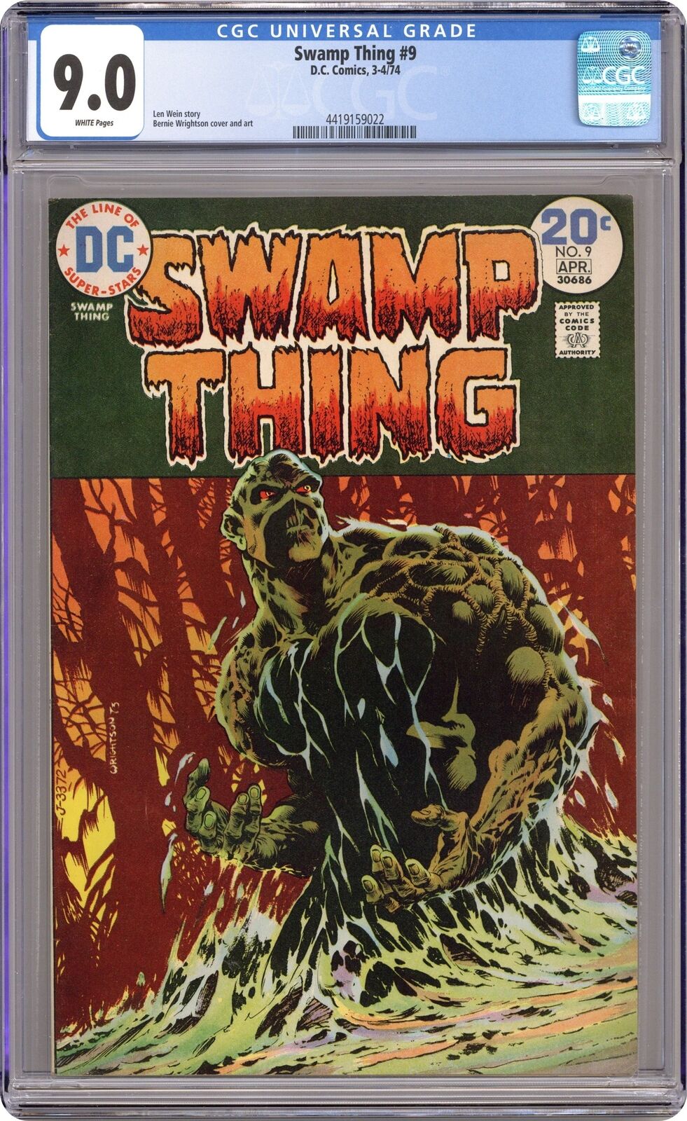 Swamp Thing #9 CGC 9.0 1974 4419159022
