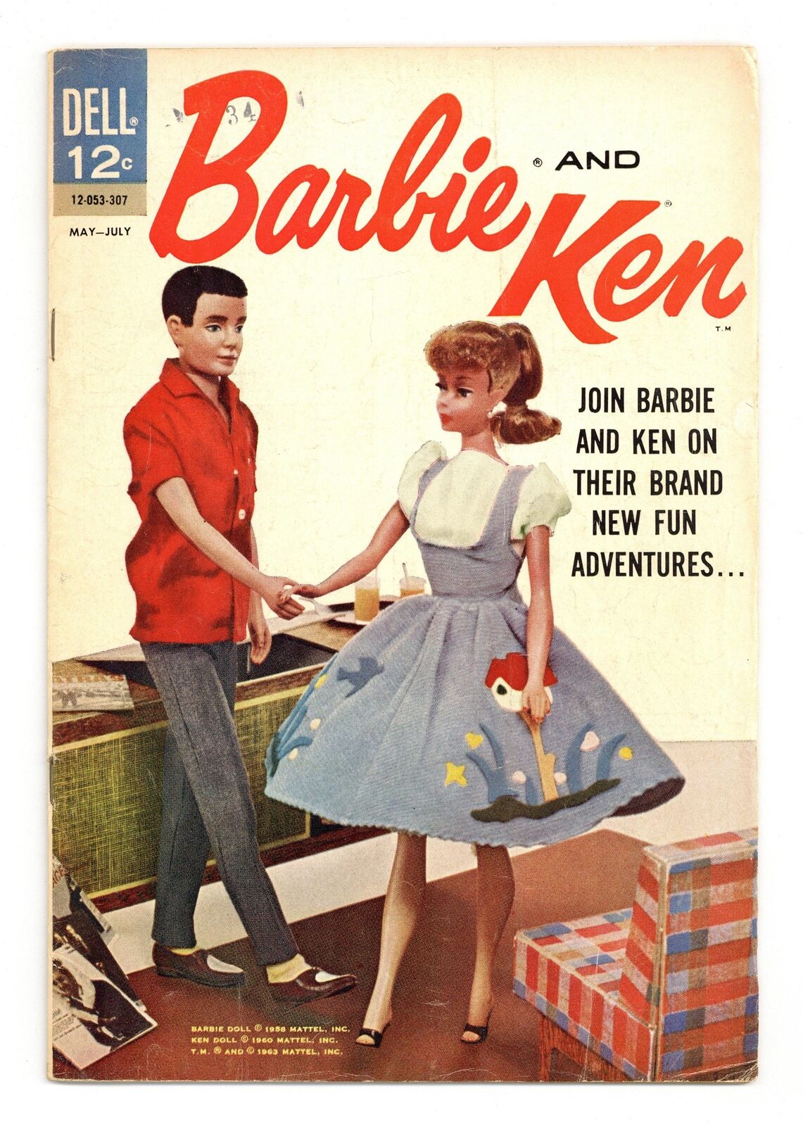Barbie and Ken #3 GD/VG 3.0 1963