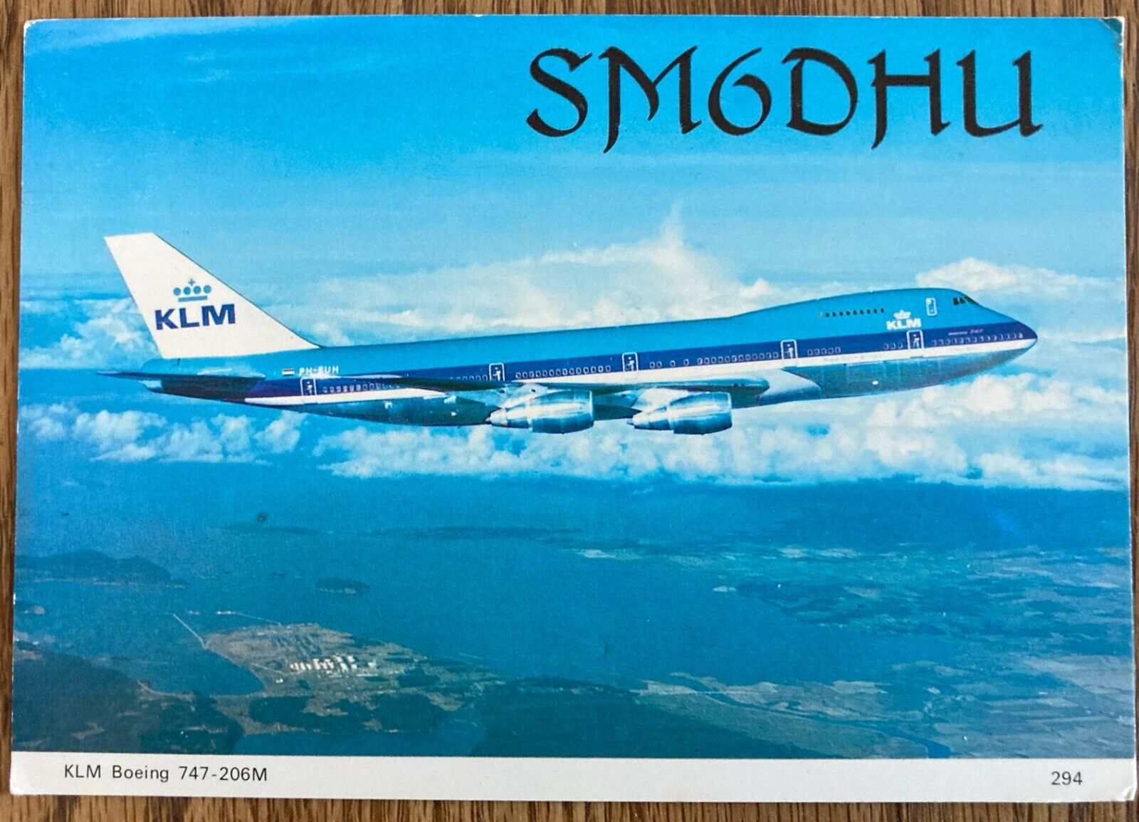 QSL Card - Sweden - SM6DHU - 1983 - Aircraft Postcard