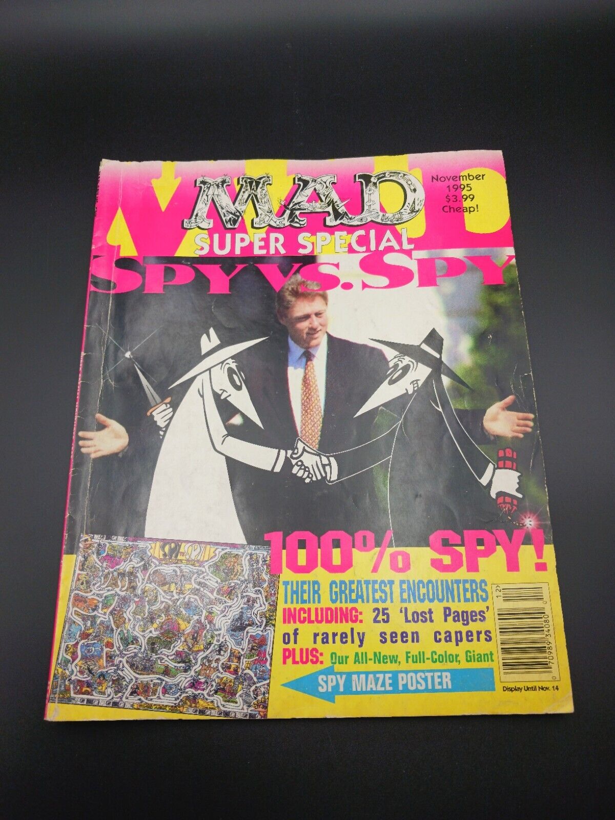 MAD Super Special November 1995 Spy vs Spy Cover Spy Maze Poster Included