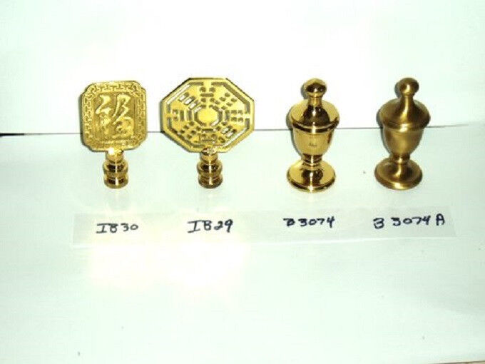  Lamp Finials Solid Brass NEW for $7.95 each