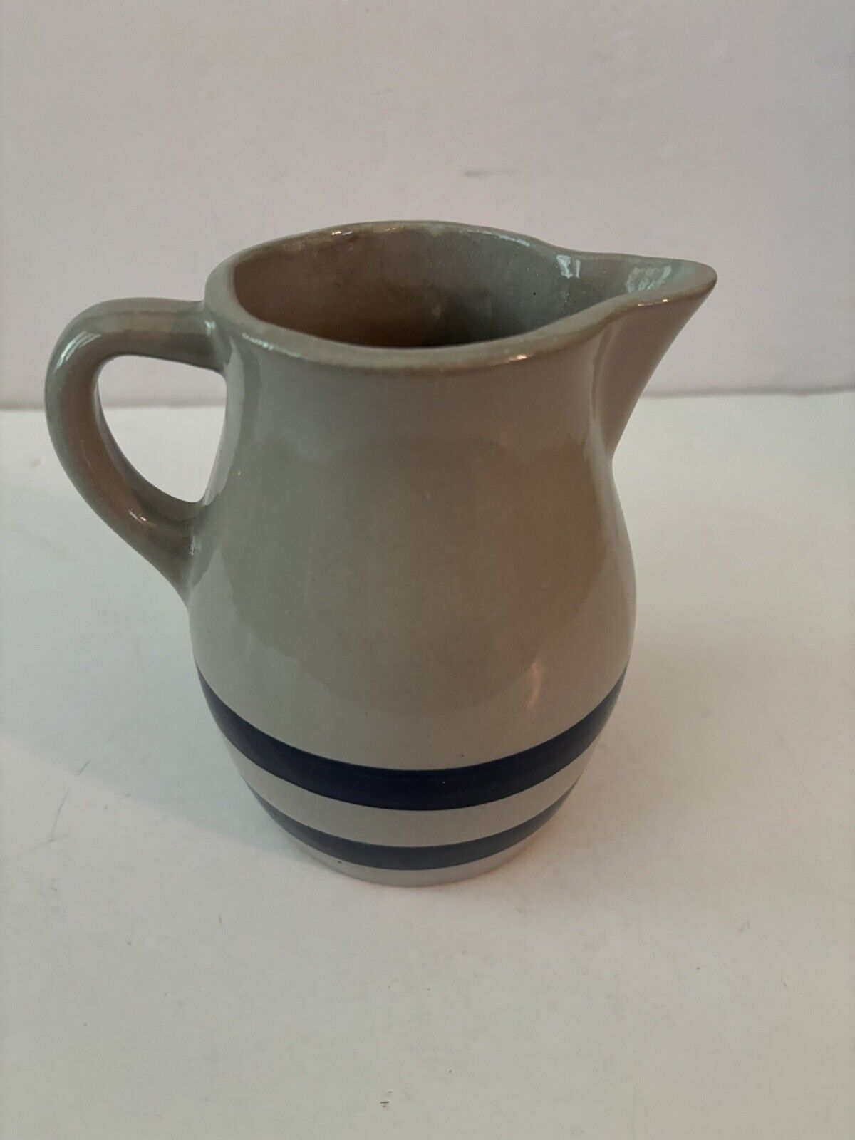 Vintage Stoneware Pitcher Country Style