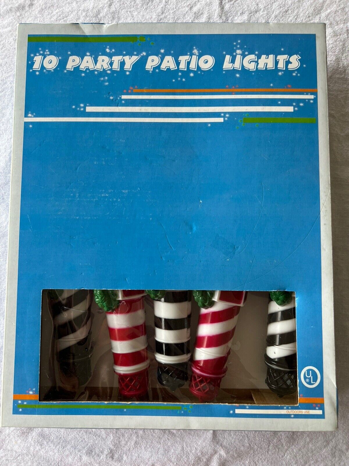 Vtg Nautical Lighthouse Christmas Tree String Novelty Patio Party Lights Outdoor