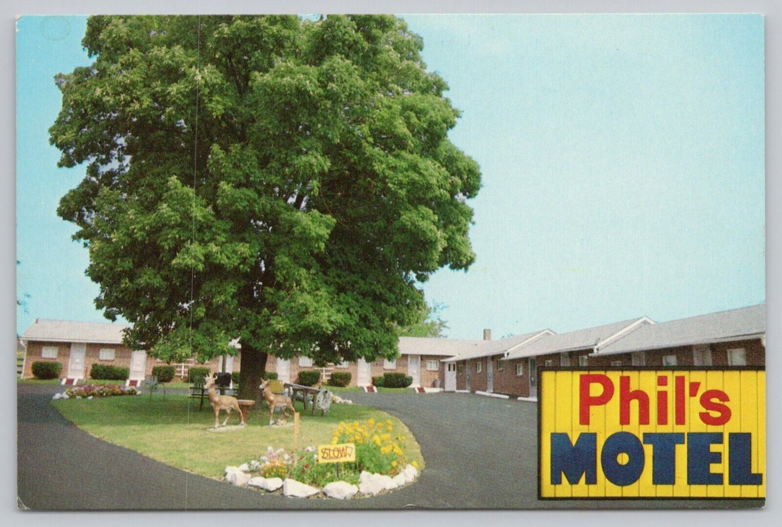 Postcard Phil\'s Motel Hanover Pennsylvania, Exterior View