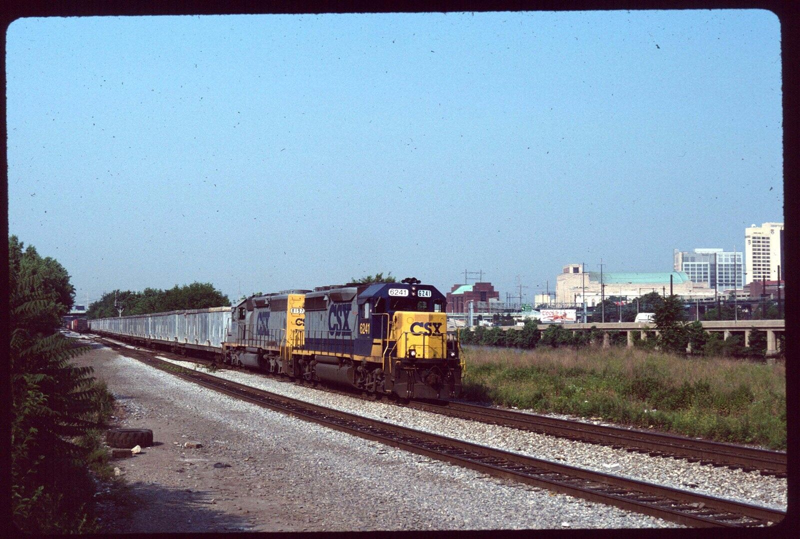 Original Rail Slide - CSXT 6241+ Philadelphia PA 6-19-1995