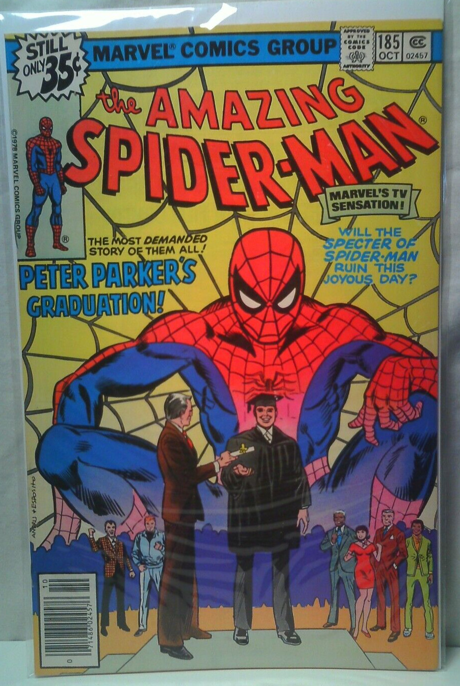 The Amazing Spider-Man Marvel Comics 185 8.5