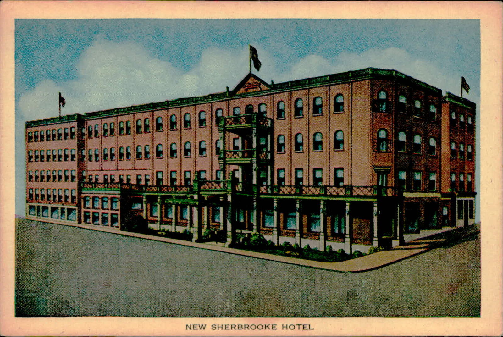 Postcard: NEW SHERBROOKE HOTEL
