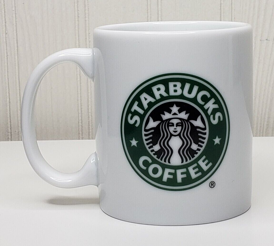 Original 2005 Starbucks Mermaid Logo 9 oz. Coffee Cup Mug White