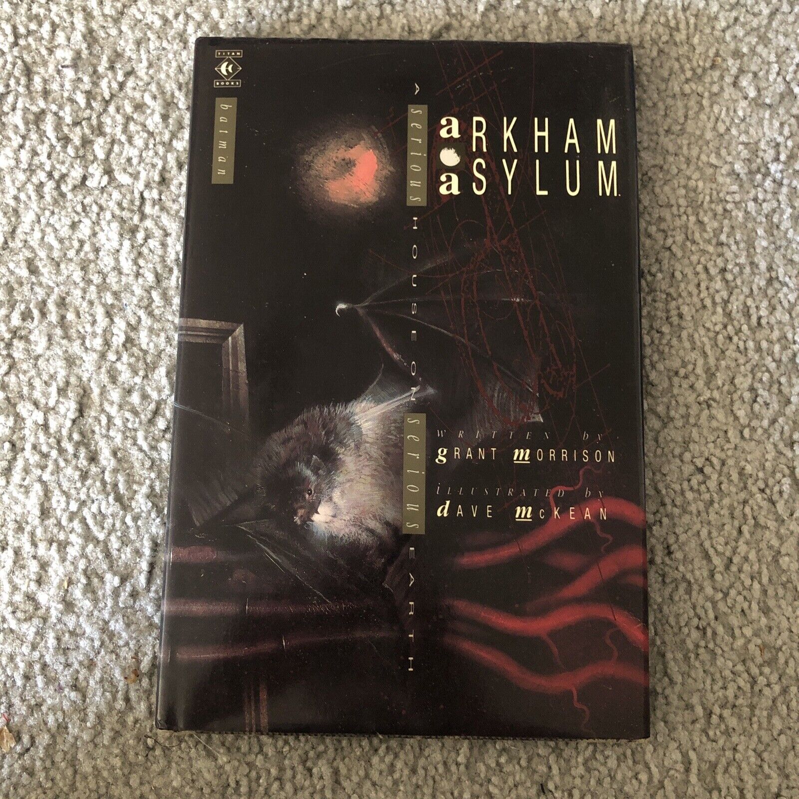 Arkham Asylum First Printing Titan Books 1989 Signed By Grant Morrison