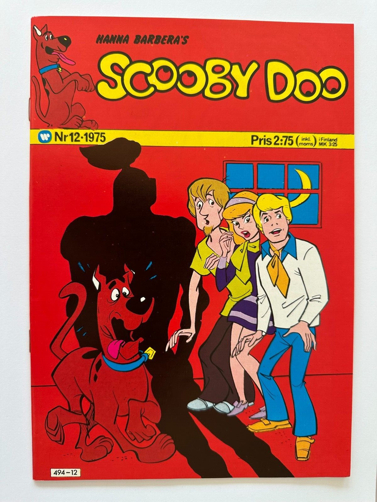 Scooby Doo, Where Are You #1,  NM,  1975, Rare Swedish edition