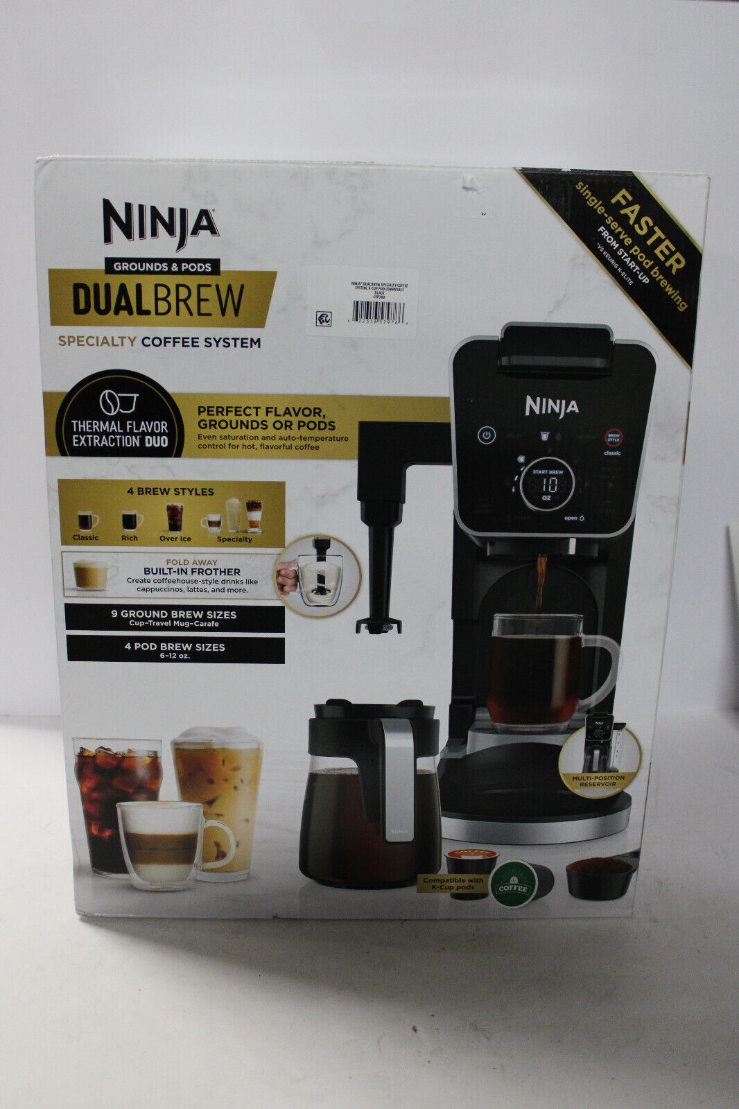 Ninja® CFP300 DualBrew Specialty Coffee System K-Cup Ground Serve AO4058047