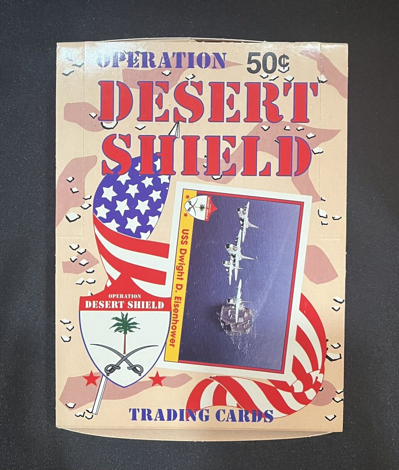 1991 Operation Desert Shield Trading Cards Full Box with 36 Packs