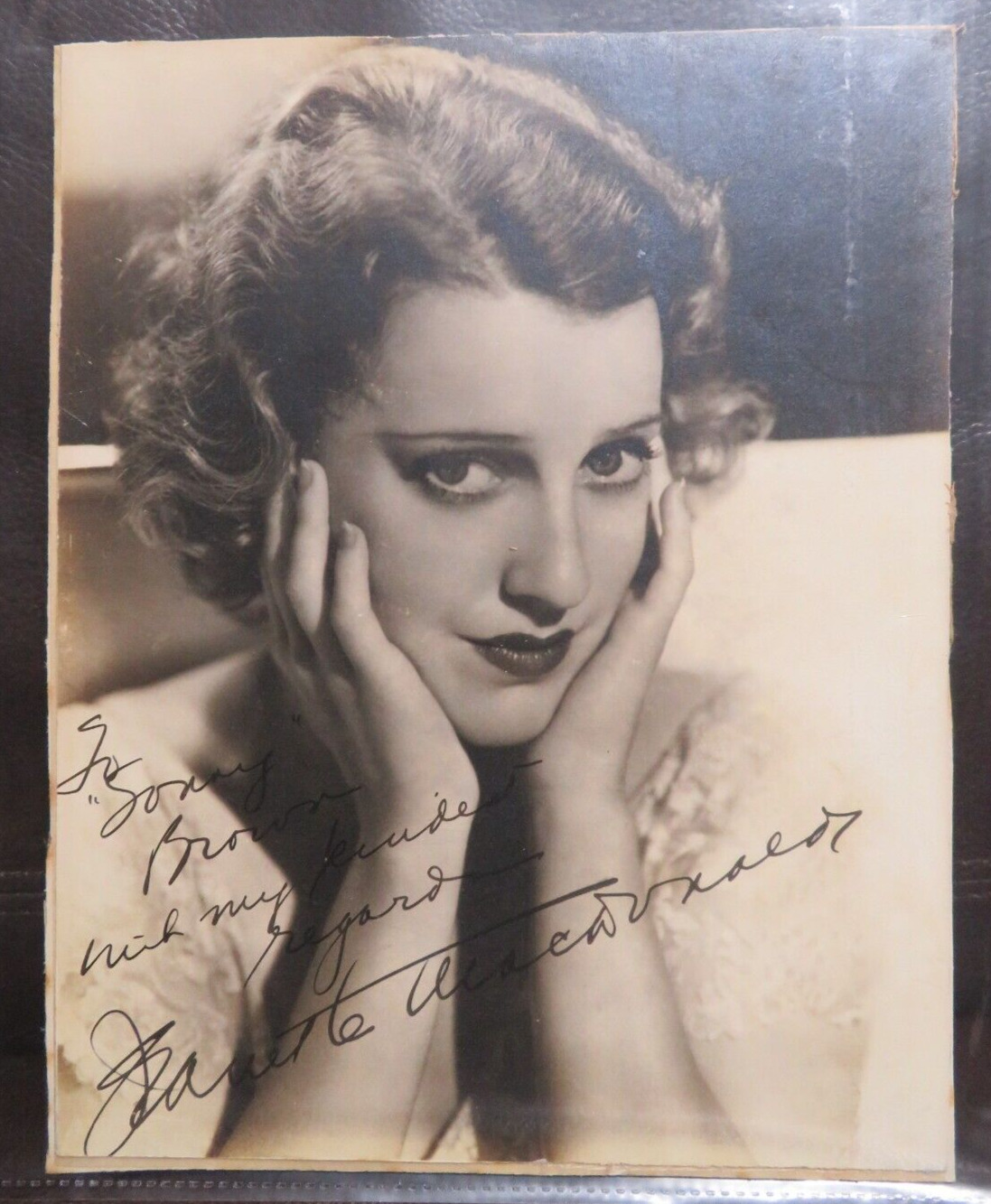 Jeanette MacDonald Actress and Singer Signed 7x9 Photo