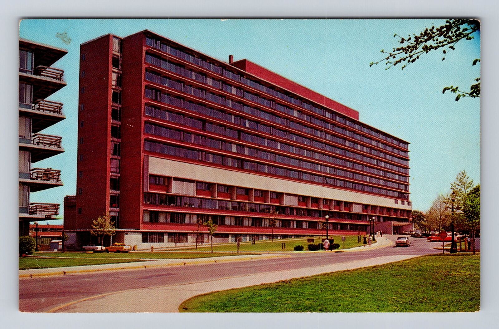 Columbus OH-Ohio, University Hospital, Ohio State University, Vintage Postcard