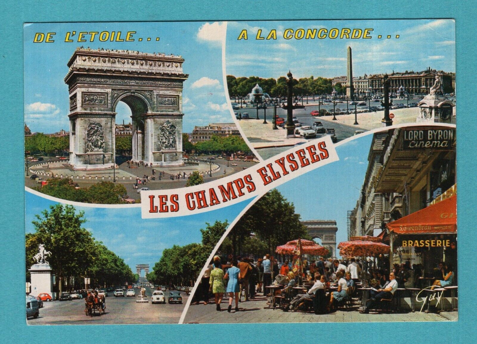 Paris Les Champs Elysées - L\'Arc de Triomphe / CPA, old postcard / PE