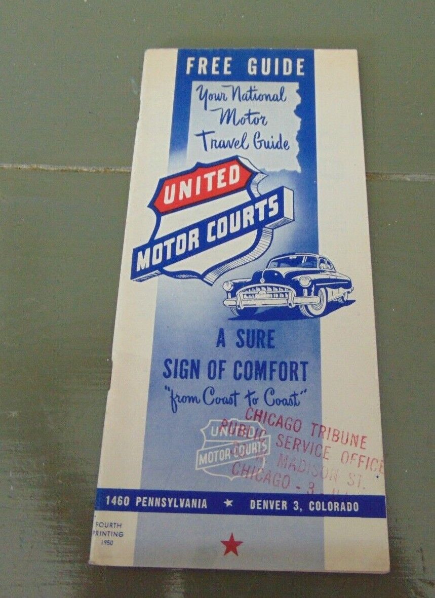 1950 United Motor Courts National Travel Guide