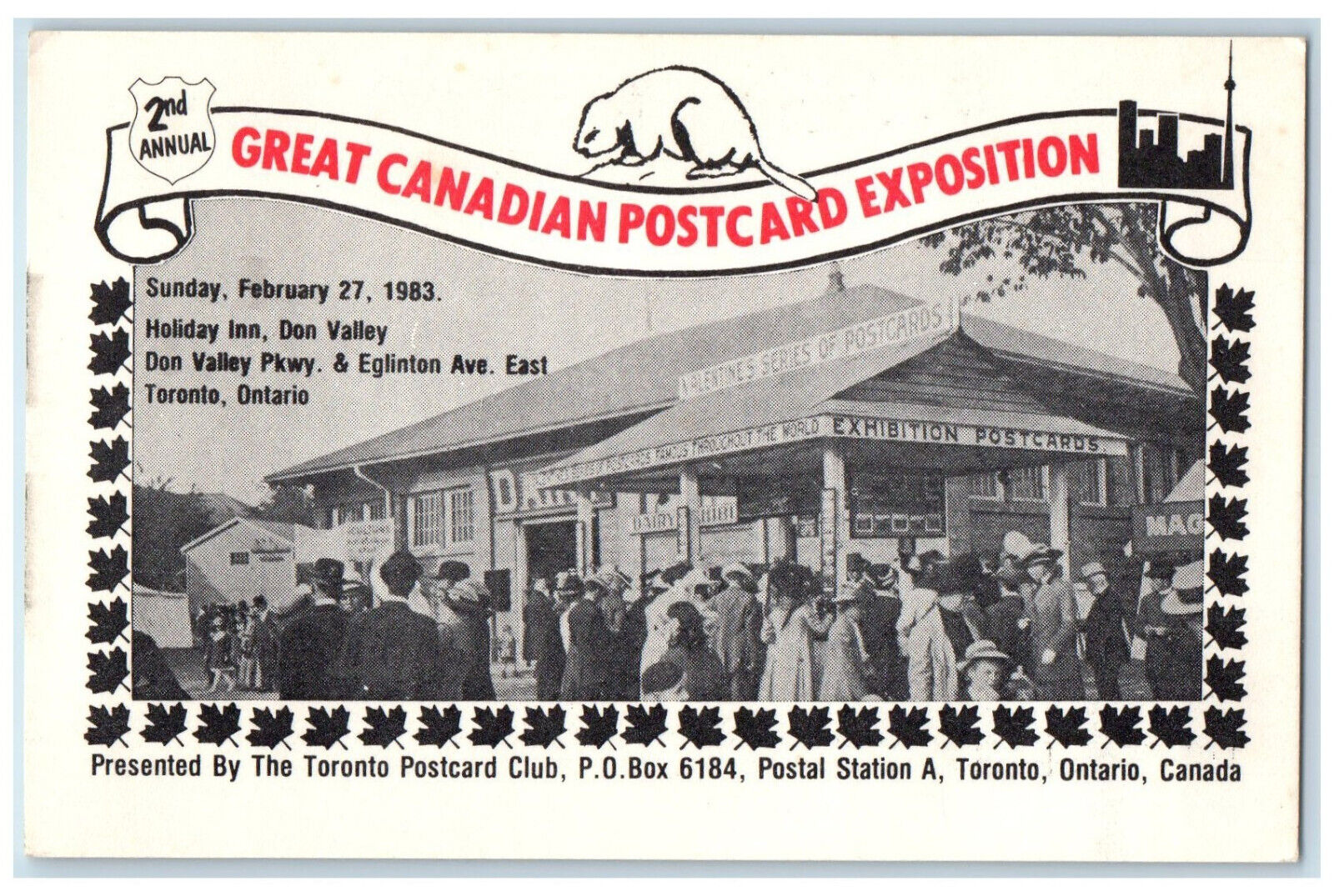 c1940s Holiday Inn Don Valley Great Canadian Postcard Exposition Canada Postcard