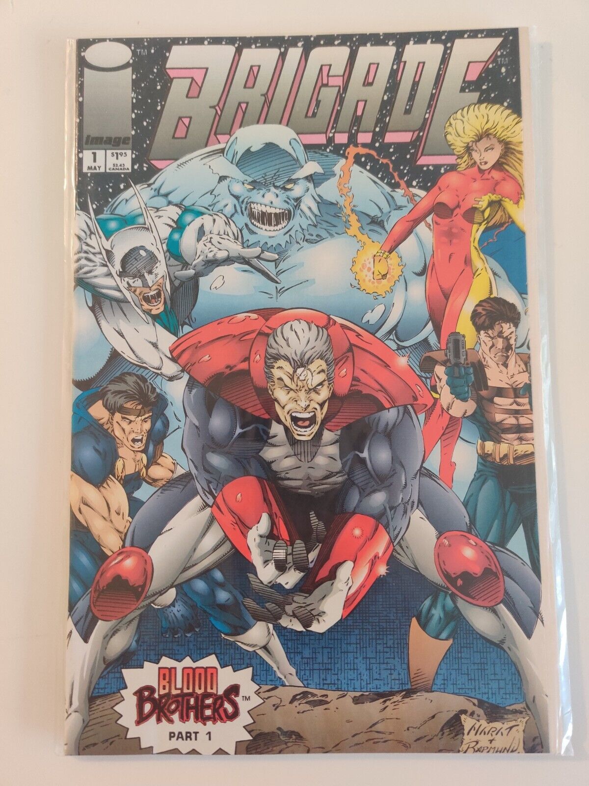 IMAGE COMICS Brigade #1/#2 SET (May 1993, Image) FIRST ISSUE NM FOIL COVER