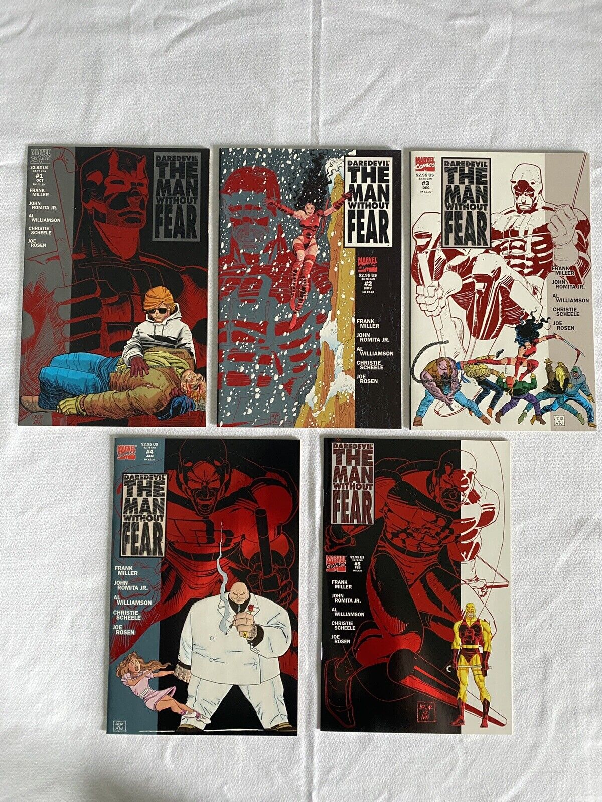 Daredevil: The Man Without Fear #1-5 1993-1994. Near mint.