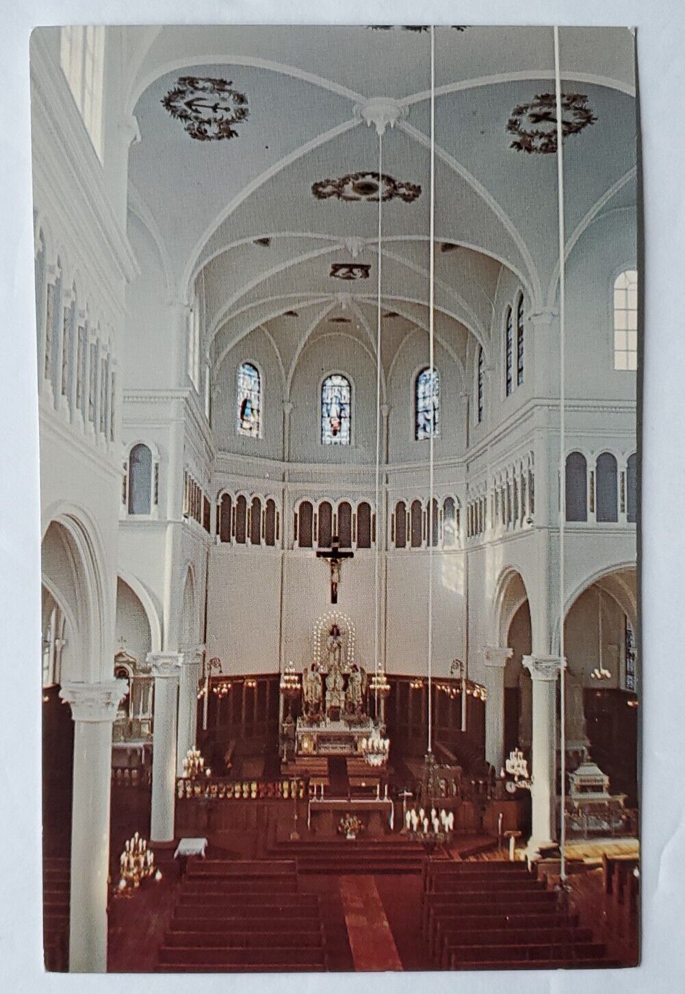 Postcard EGLISE STE-MARIE ST MARY\'S CHURCH Point Nova Scotia Canada 
