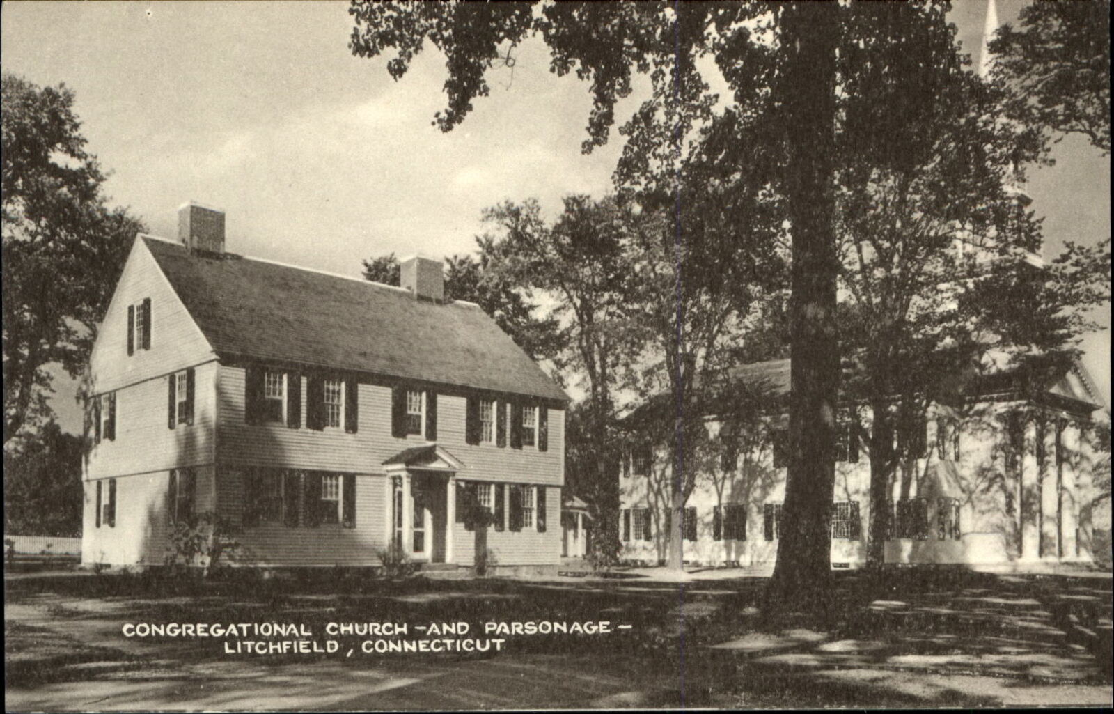 Congregational Church and Parsonage Litchfield Connecticut CT