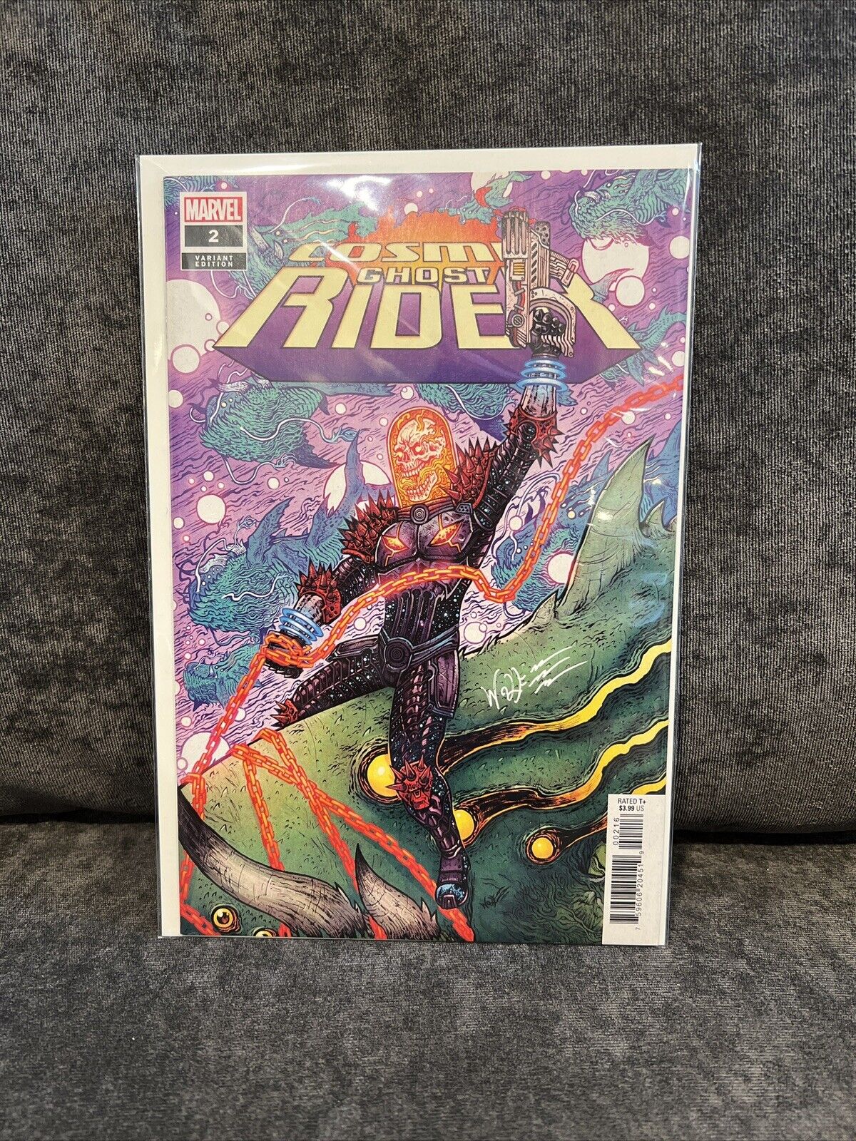 Cosmic Ghost Rider #2 1:25 Wolf NM SIGNED By Maria Wolf With COA Send To CGC