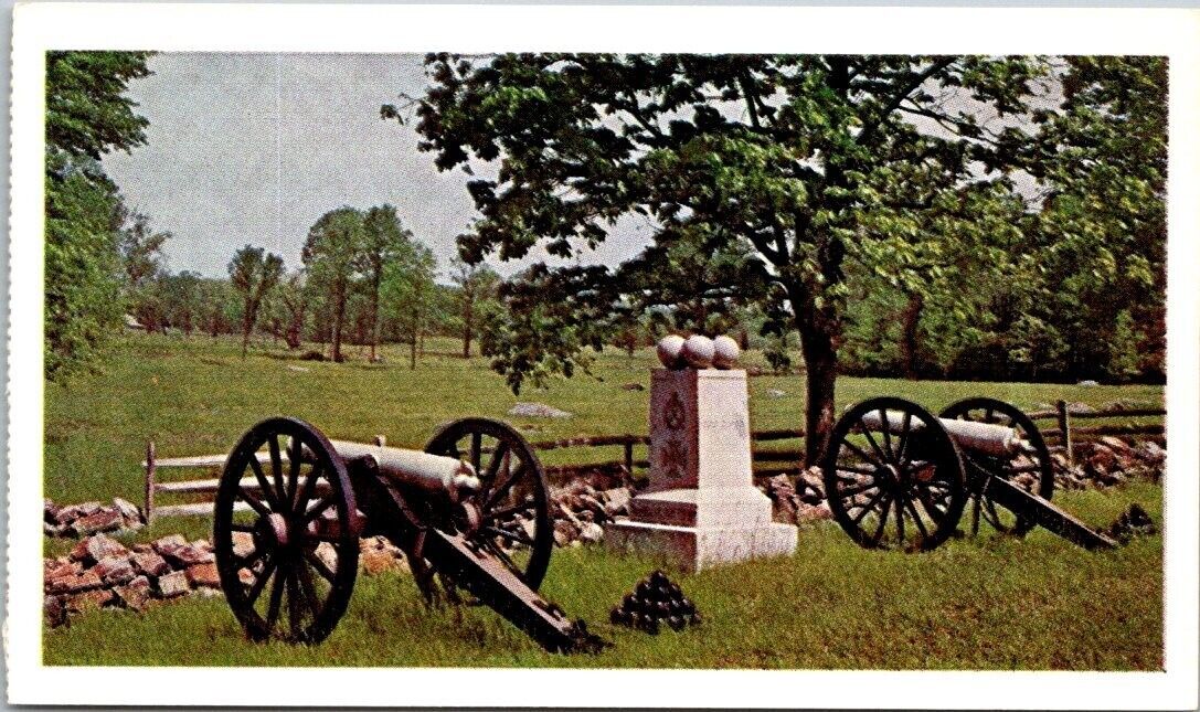 Gettysburg National Military Park Pennsylvania Vintage Chrome Postcard B36