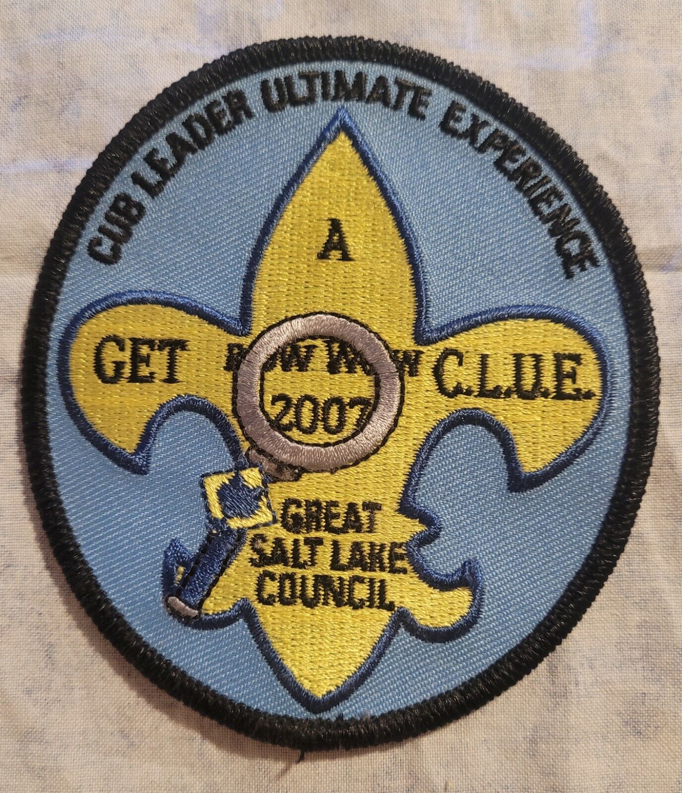 BSA Great Salt Lake Council Get a C.L.U.E Pow Wow 2007 Patch