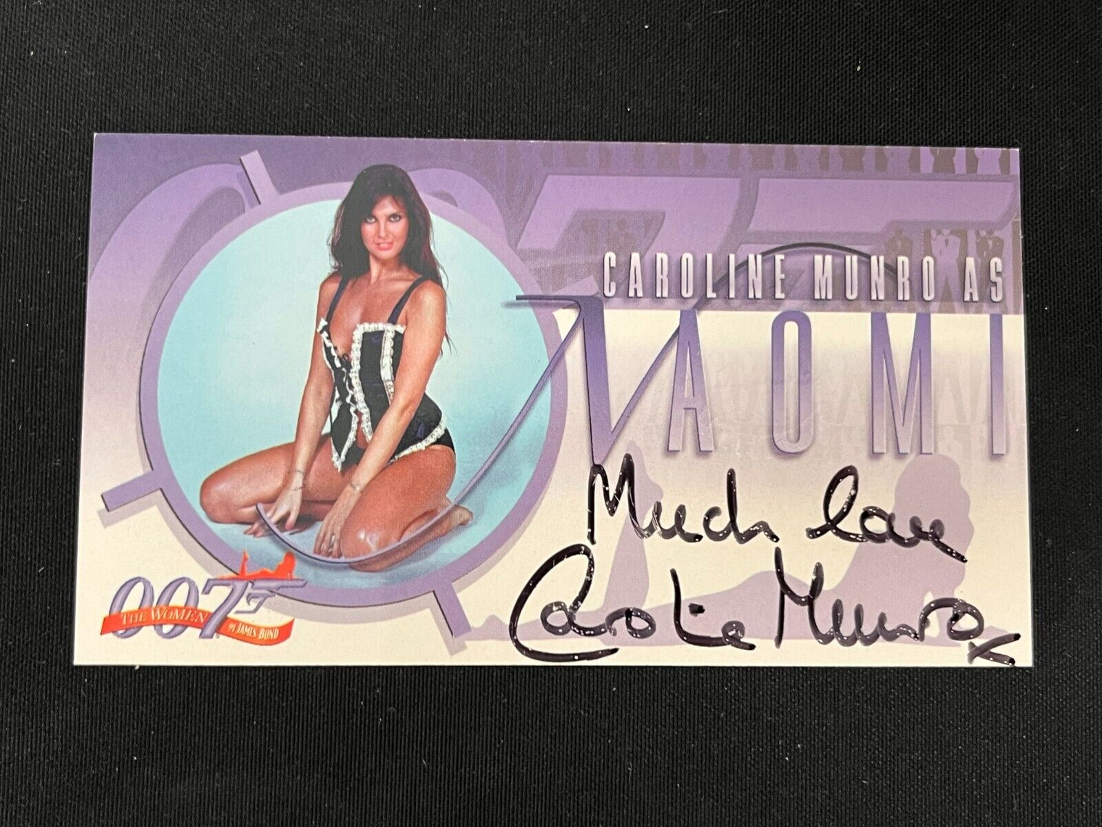 1998 Inkworks 007 Women of James Bond Caroline Munro Naomi A-1 Autograph Card AA