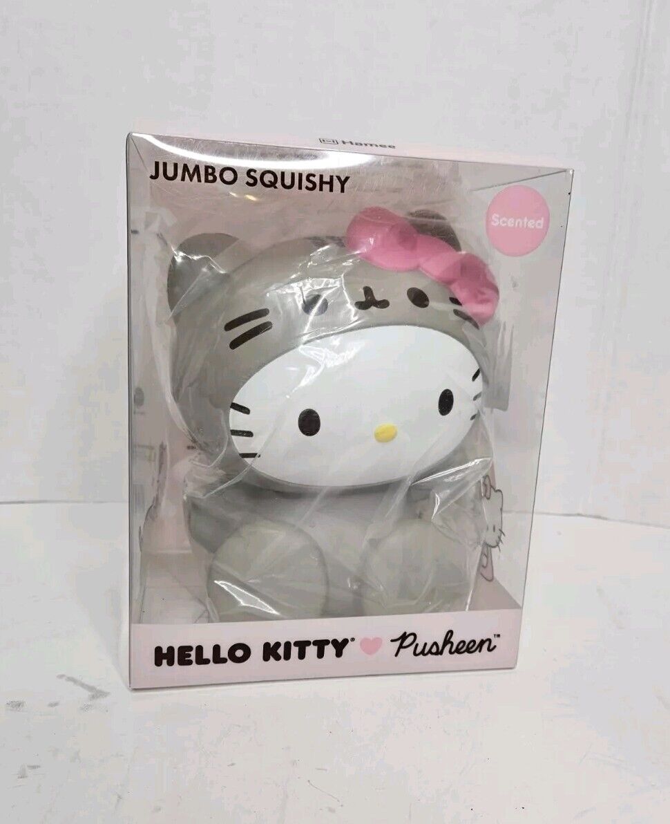 Hamee - Hello Kitty x Pusheen 6.5” Scented Slow Rising Jumbo Squishy.