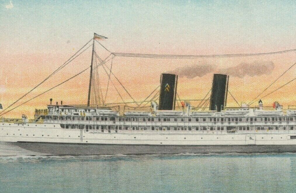 SS Harvard Steamship Los Angeles Steamship Co postcard F837