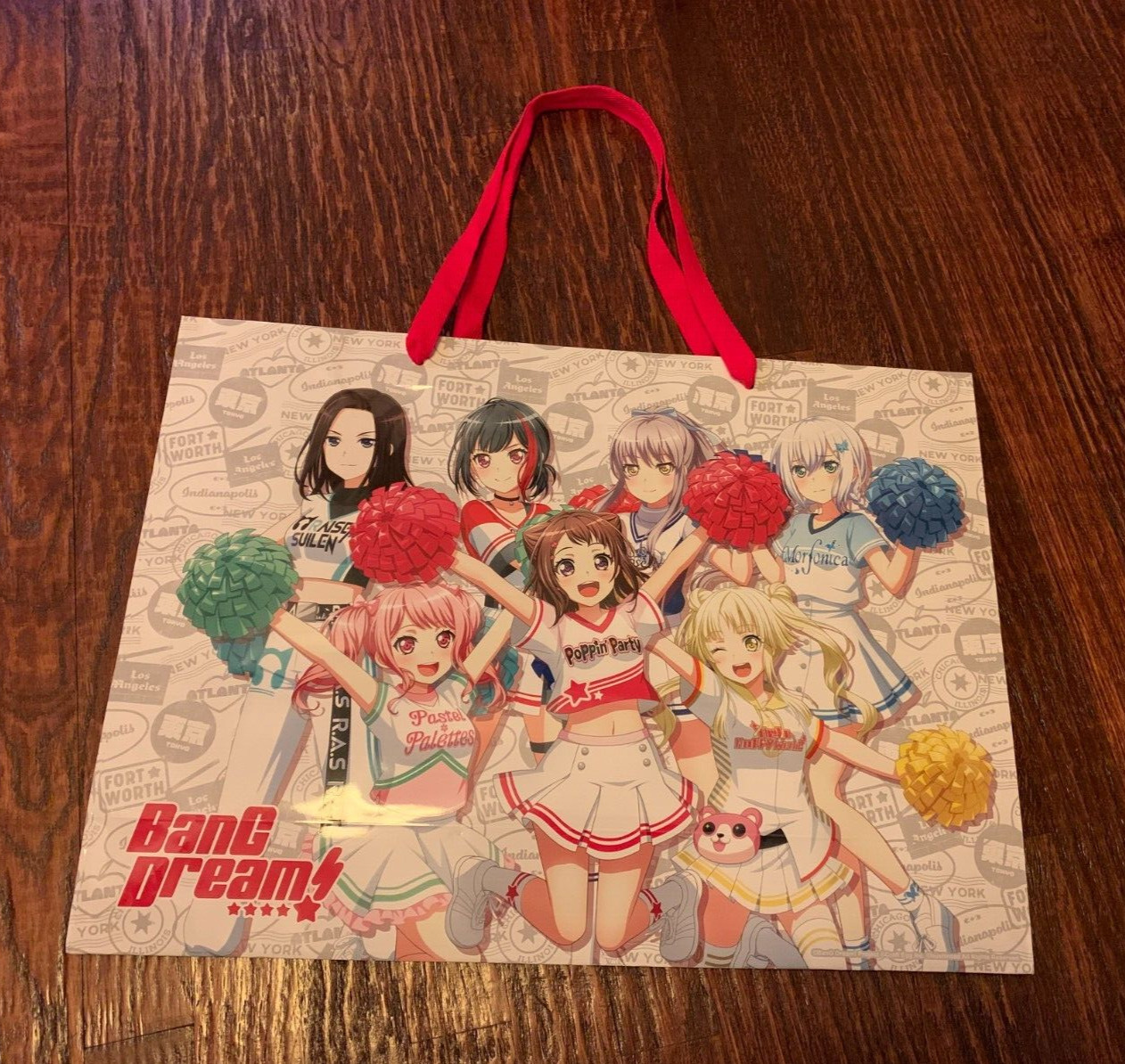 Anime Bang Dream Girl Gift Bag Carrying Bag Birthday Dream Girl 21.5  x  15.75
