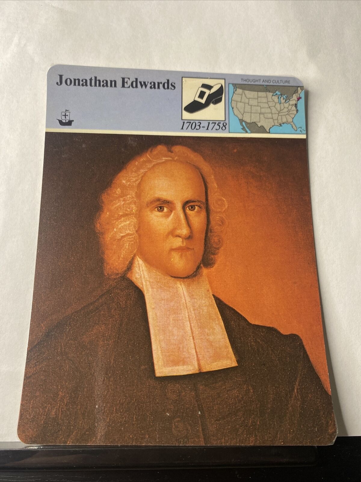 1981 panarizon jonathan edwards card laminated