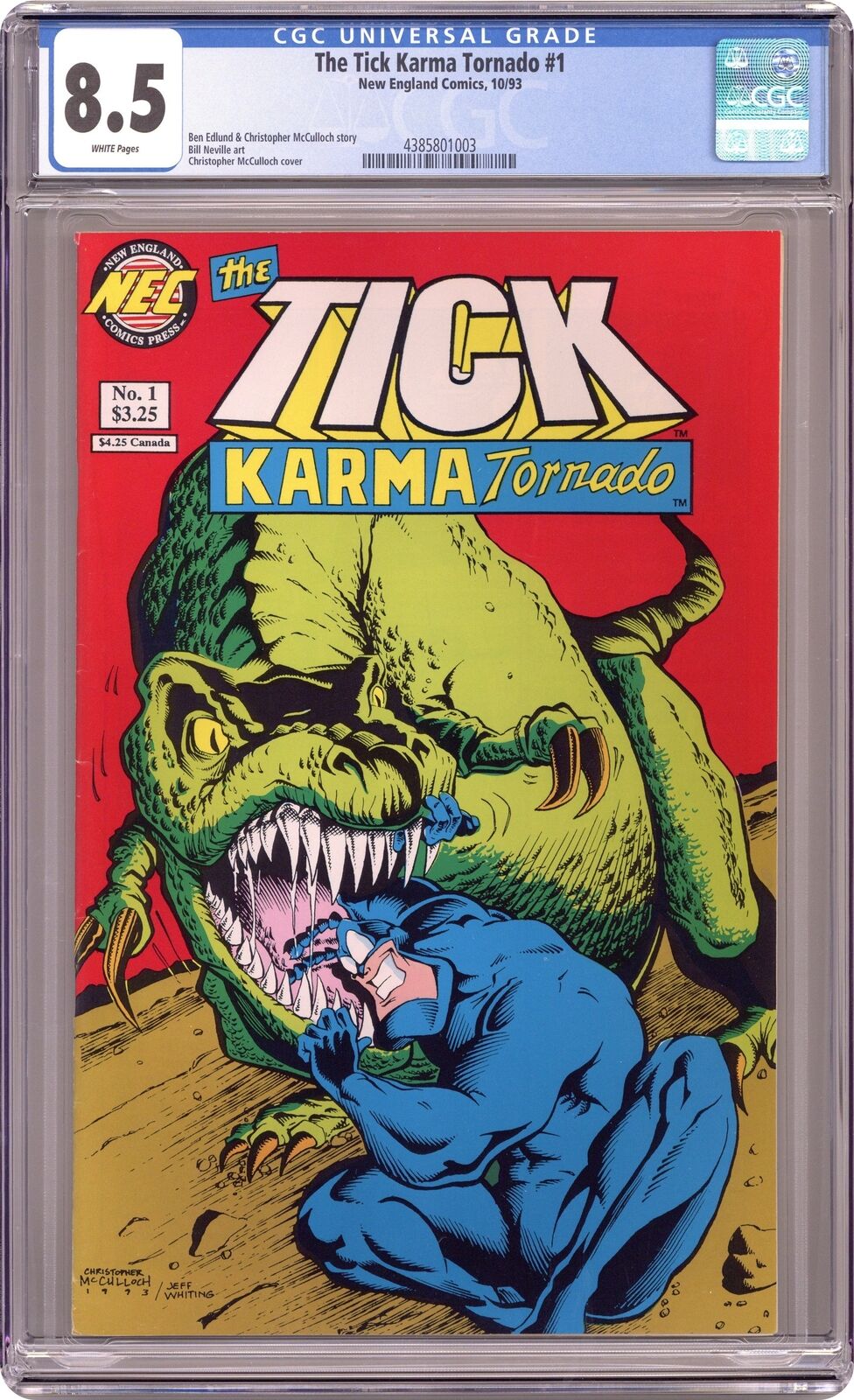 Tick Karma Tornado #1 CGC 8.5 1993 4385801003