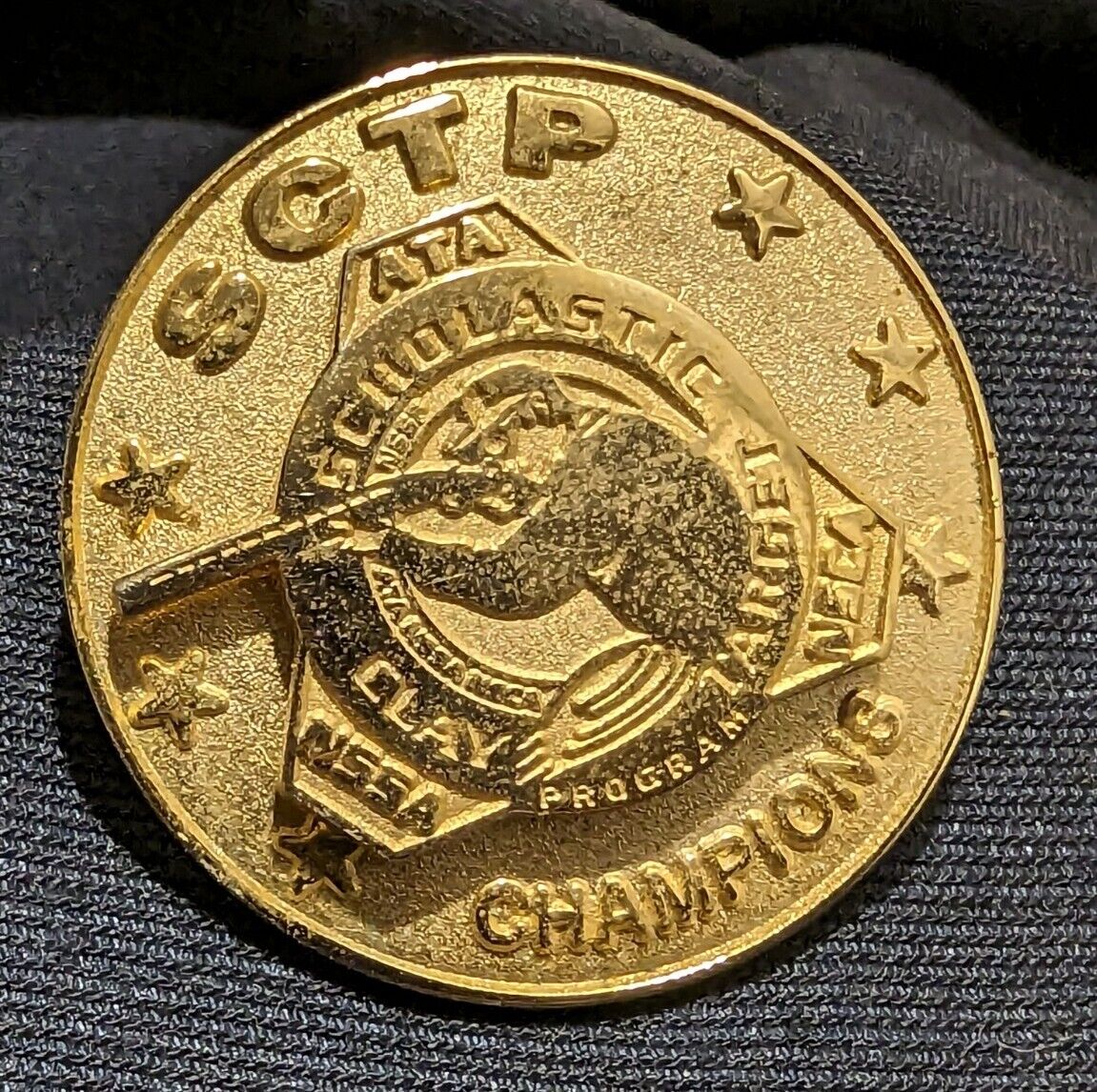 Vintage Scholastic Clay Target Champions SCTP ~ Hat Pin ~ Lapel Pin ~ Pre-Owned