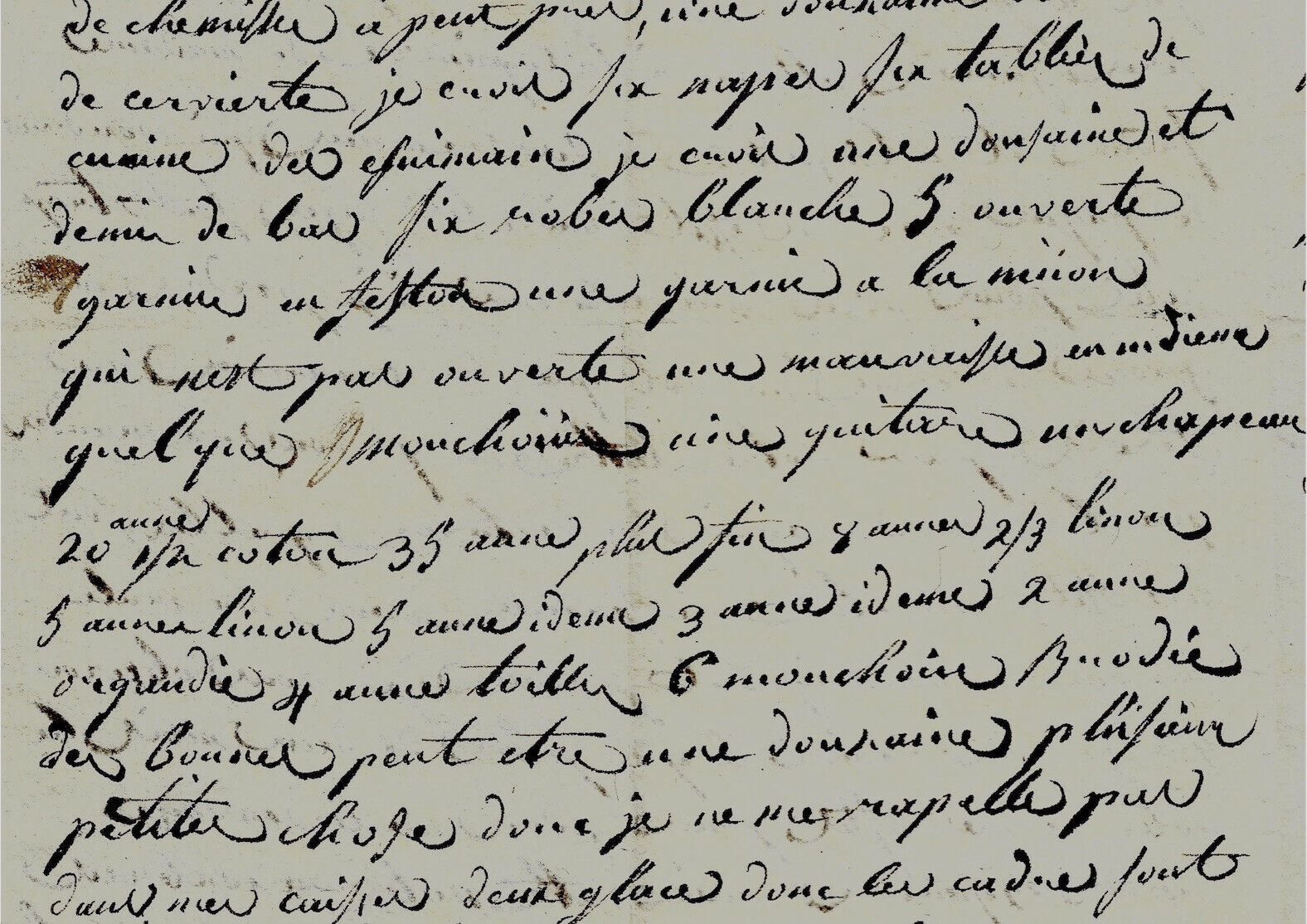 1813 Letter from La Chaux-de-Fonds to Besançon, seizure of personal effects of 1 lady