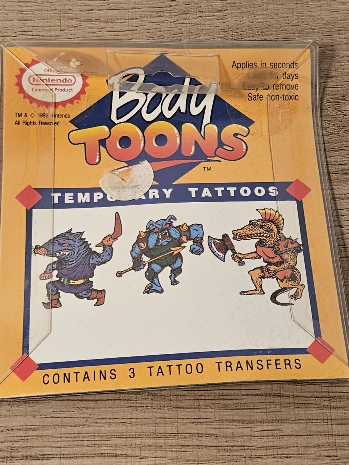 NEW 1992 Legend of Zelda Temporary Tattoos Nintendo 90\'s