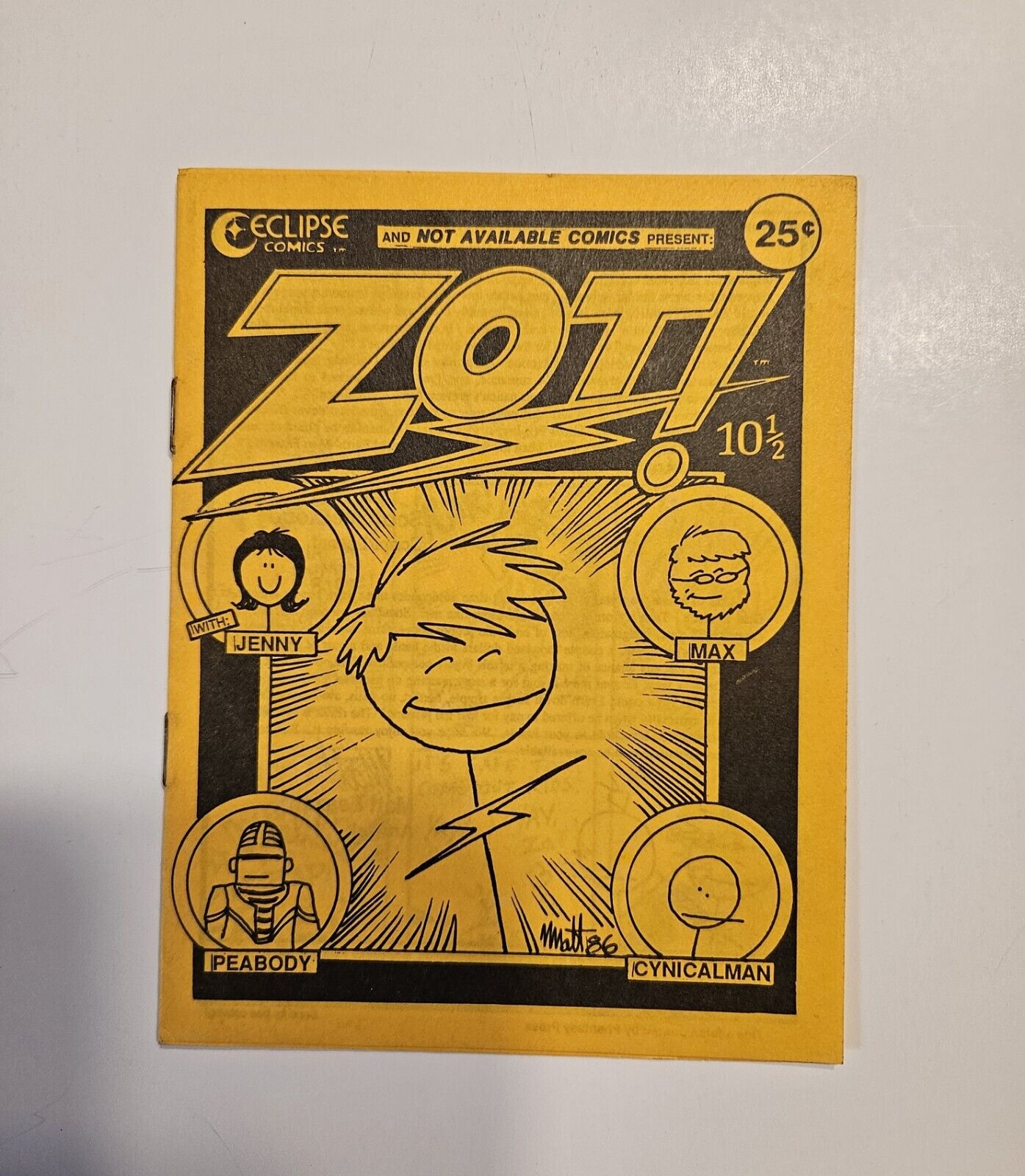 Zot #10 1/2 (1986, Eclipse) 8-Page Mini-Comic/Ashcan Scott McCloud