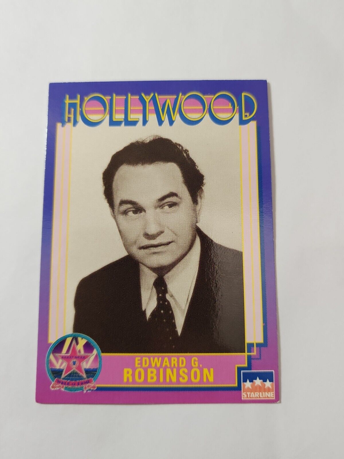 Edward G Robinson Hollywood Walk of Fame Card Vintage # 200 Starline 1991 NM 