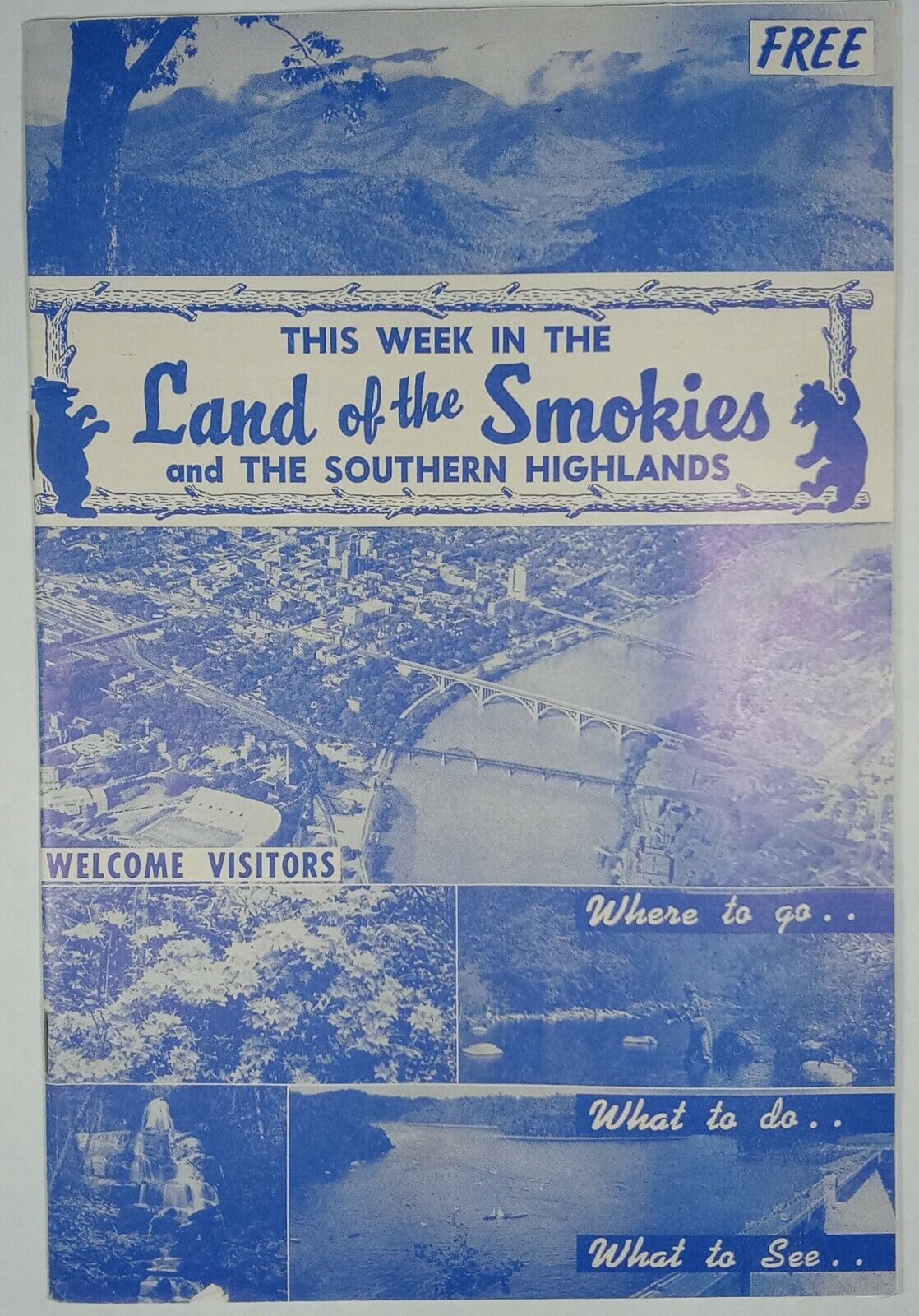 1950\'s Smokey Mtns. This Week Land Smokies Vintage Tourist Booklet 1960\'s NC SC