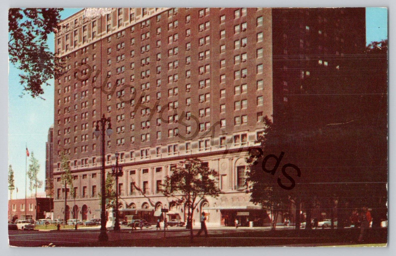 Hotel Statler Detroit Michigan Grand Circus Park Posted 1959